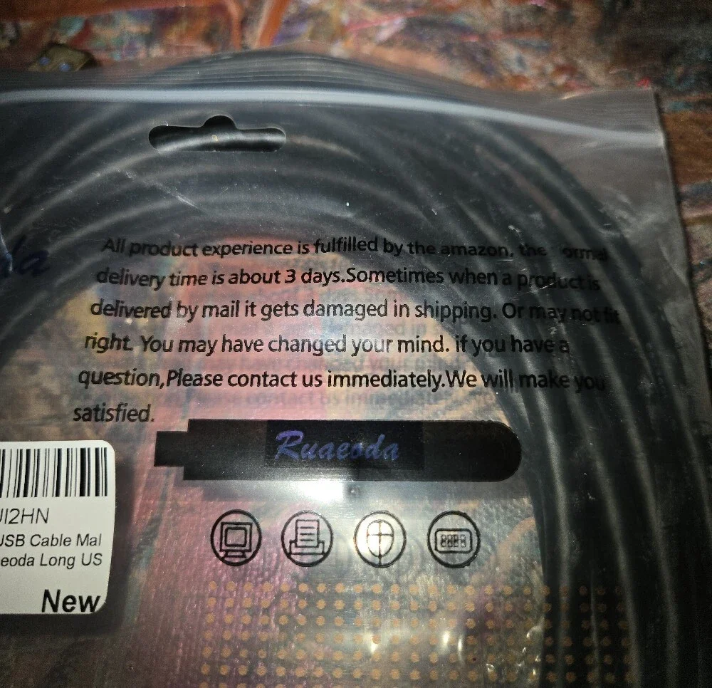 High Speed USB 3.0 A to A Cable - Black